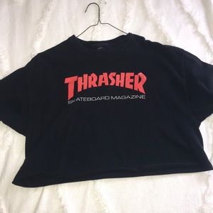 oversized cropped thrasher shirt